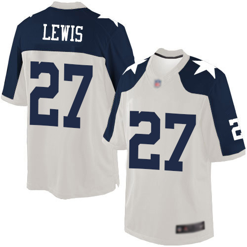 Men Dallas Cowboys Limited White Jourdan Lewis Alternate #27 Throwback NFL Jersey